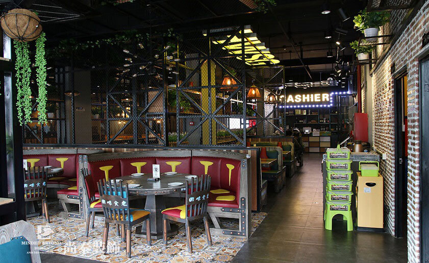 湘菜館裝修實景圖-回味食光