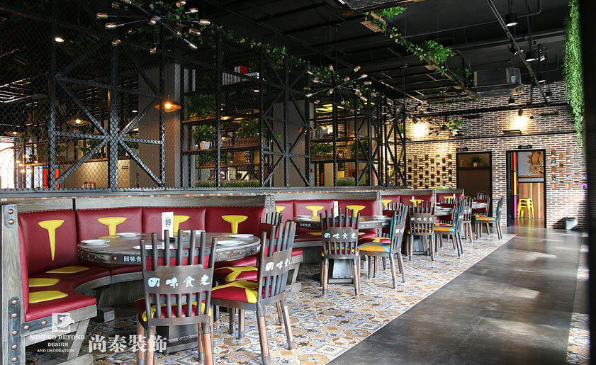 湘菜館裝修實景圖-回味食光