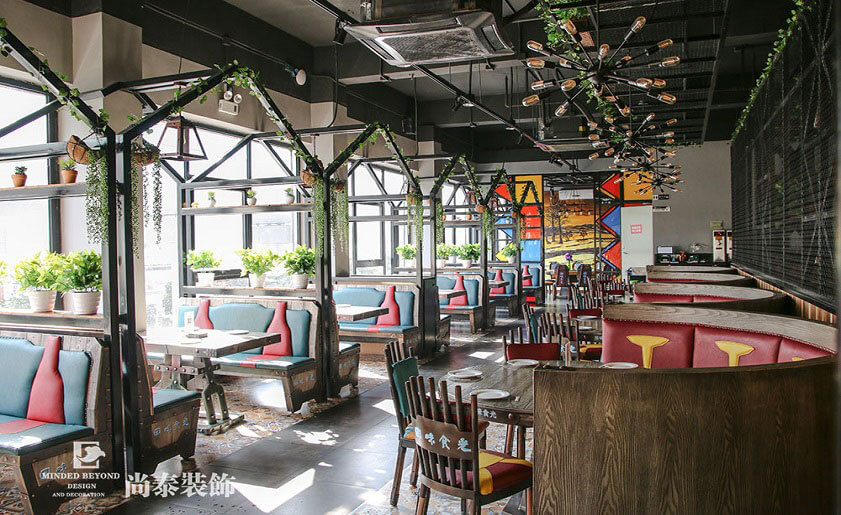 湘菜館裝修實景圖-回味食光