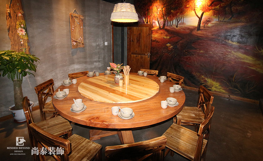 快意江湖！武俠風(fēng)餐廳裝修實(shí)景圖 | 楓華谷