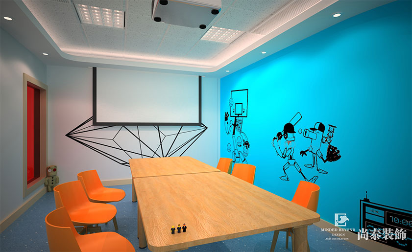 200平米幼兒教育機構設計裝修 | 樂創教育