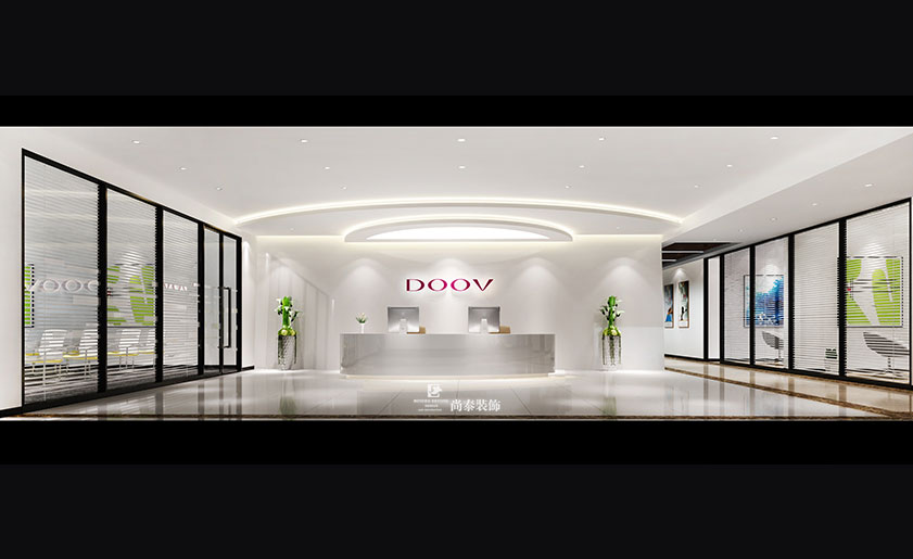 3000平手機生產公司辦公室設計裝修 | 朵唯女性手機