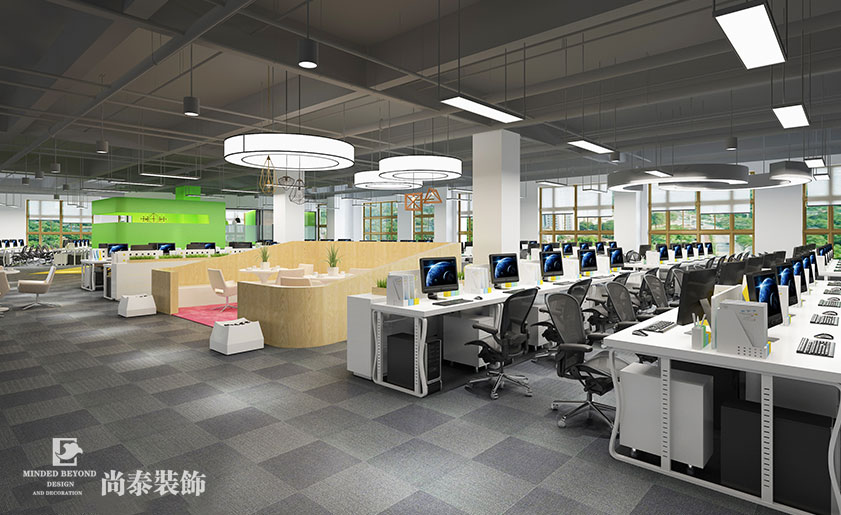 18000㎡開放式辦公樓裝修設(shè)計(jì) | 環(huán)球易購(gòu)