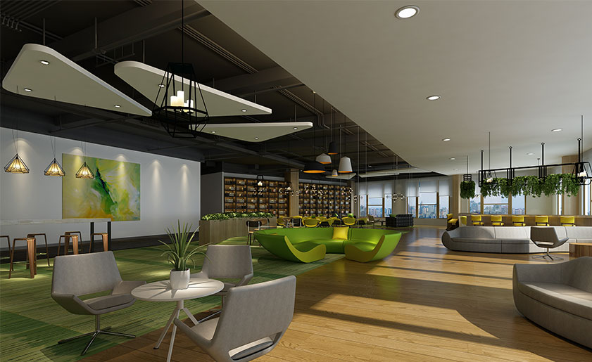 18000㎡開放式辦公樓裝修設(shè)計(jì) | 環(huán)球易購(gòu)