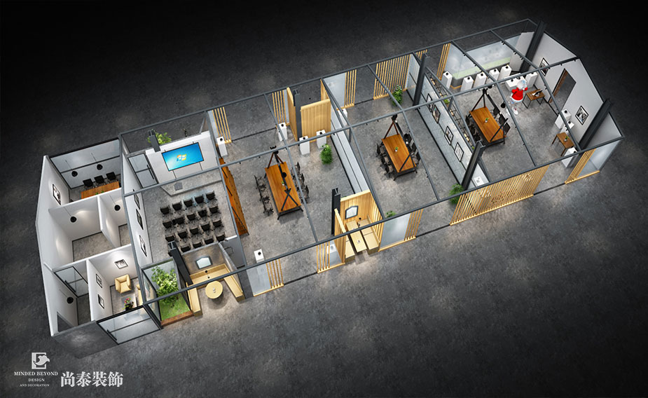 3700余平米眾創(chuàng)空間生態(tài)圈裝修設(shè)計(jì) | 微谷眾創(chuàng)