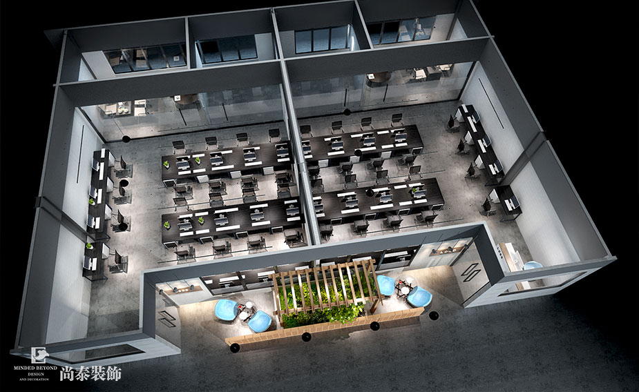 3700余平米眾創(chuàng)空間生態(tài)圈裝修設(shè)計(jì) | 微谷眾創(chuàng)