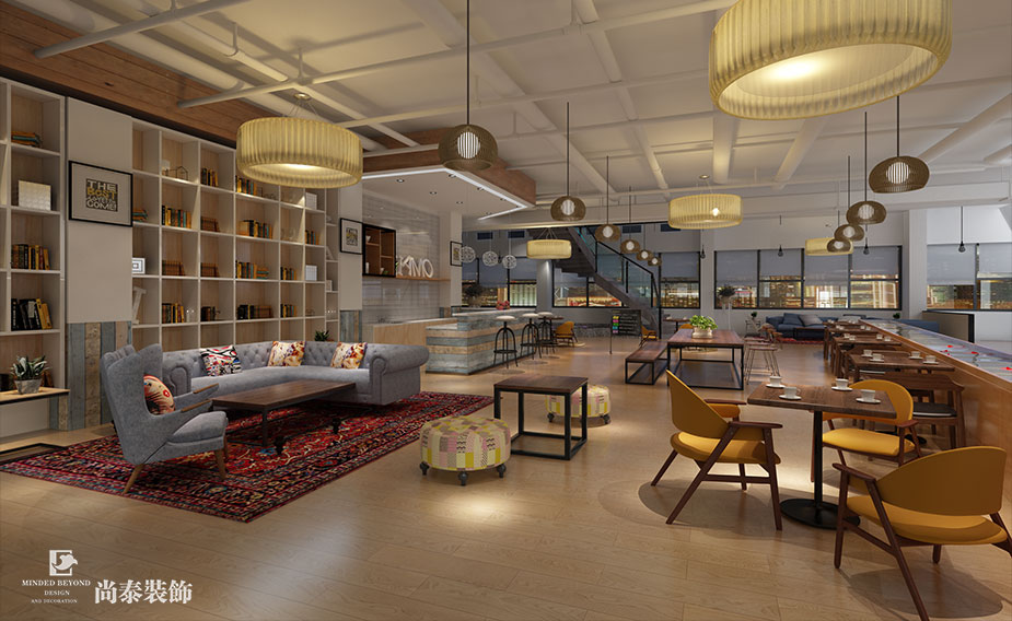 1800㎡聯合辦公社區空間設計 | MeaningTown