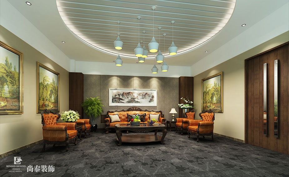 700平米安防云商辦公空間裝修 | 迪威樂云商