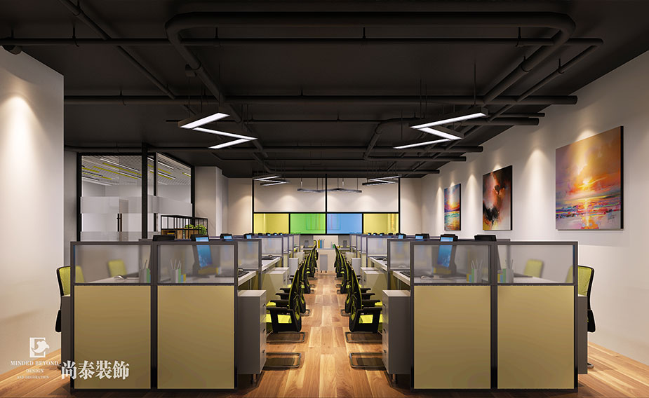 300平米科技公司辦公室裝修設(shè)計(jì) | 睿尚創(chuàng)力