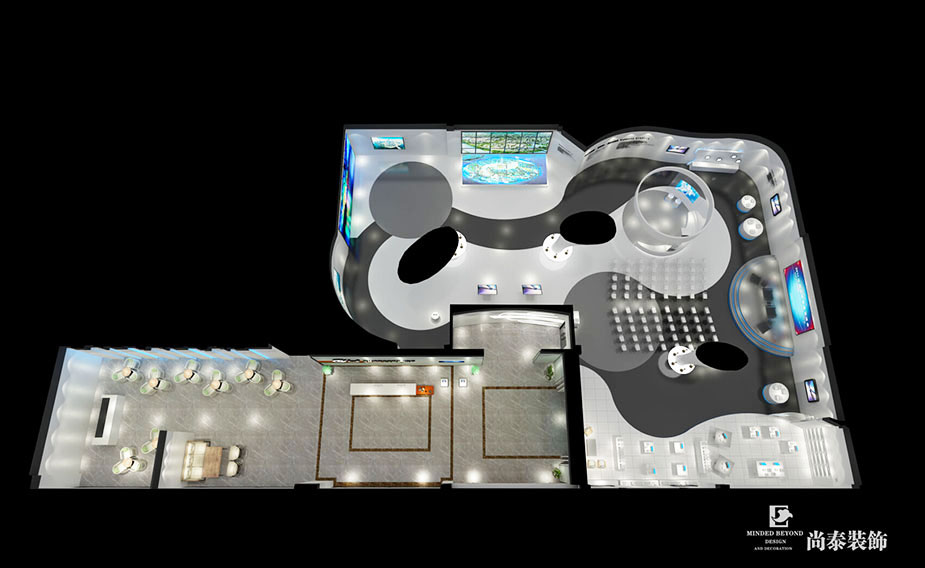 1120平米電商產業(yè)展廳裝修設計 | 多麗貴陽國際