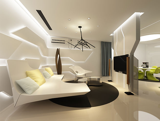 90平米家居體驗展廳裝修設計 | 拓邦股份