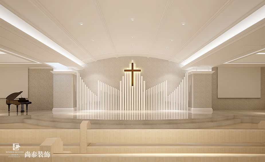1430余平米基督教南山堂設計裝修