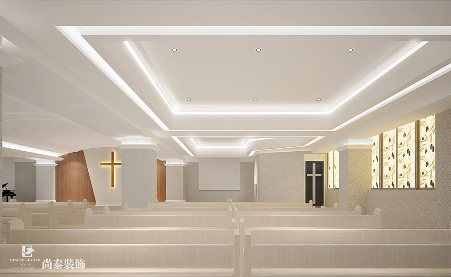 1430余平米基督教南山堂設計裝修