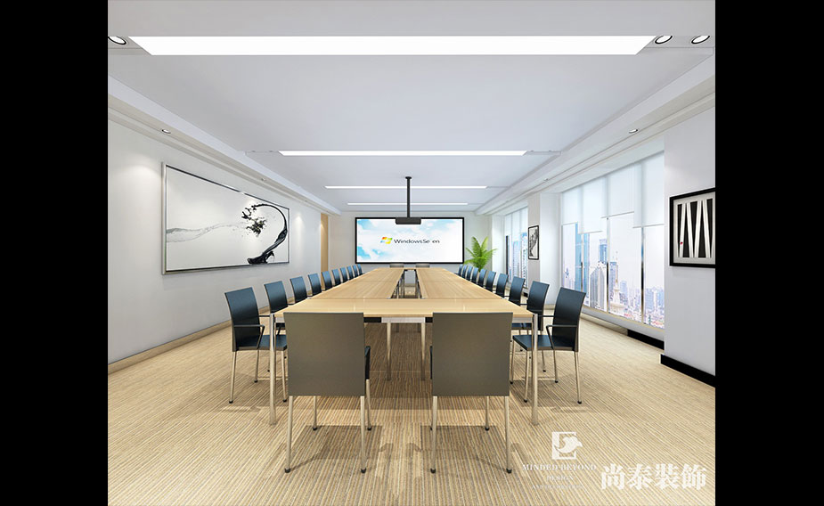 1500㎡上市企業辦公室裝修設計 | 巨靈財經