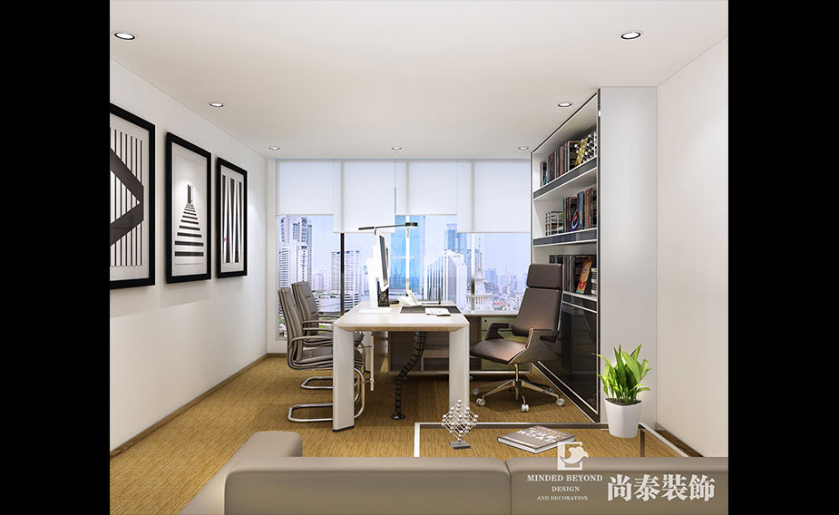 1500㎡上市企業辦公室裝修設計 | 巨靈財經