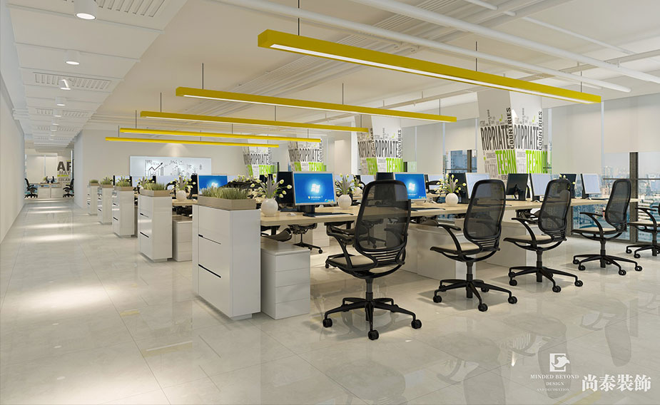 1500㎡上市企業辦公室裝修設計 | 巨靈財經