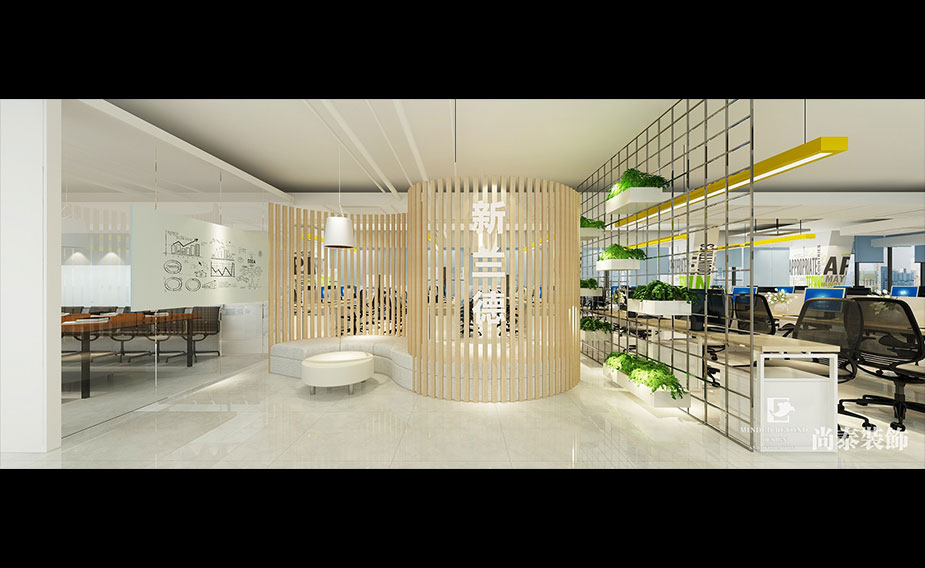 1500㎡上市企業辦公室裝修設計 | 巨靈財經