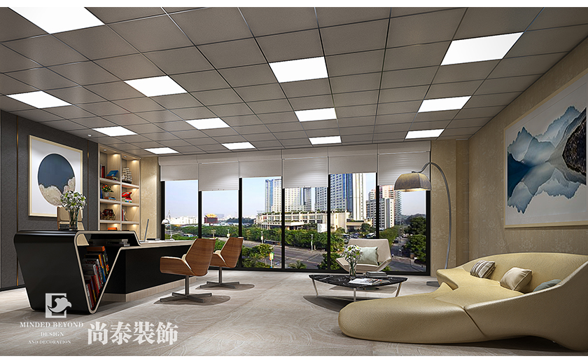 1600㎡簡約風格辦公室裝修 | 匯景集團