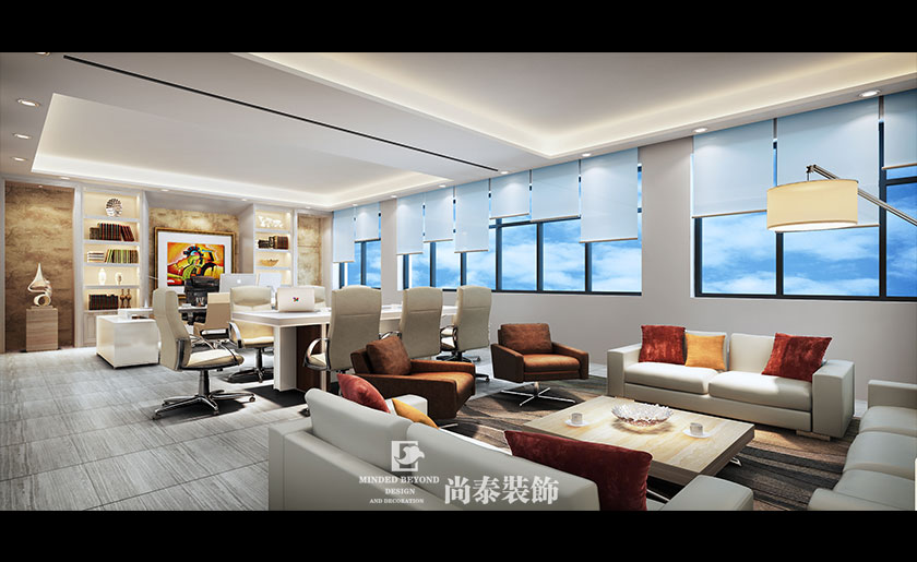 2000㎡現代科技辦公室裝修 | 云南美辰科技