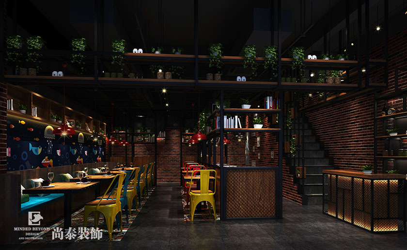 200平米烤魚店裝修設計 | 子非魚