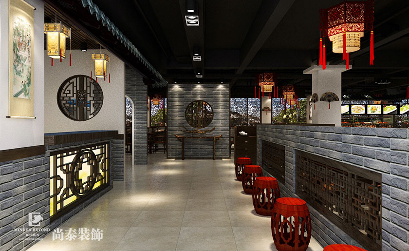550平米中式風格火鍋店裝修設計 | 蜀天椒火鍋
