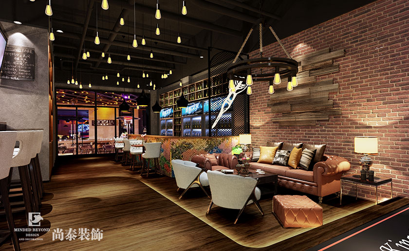 220平米復(fù)古風(fēng)主題餐廳裝修 | 瘋狂飛鏢
