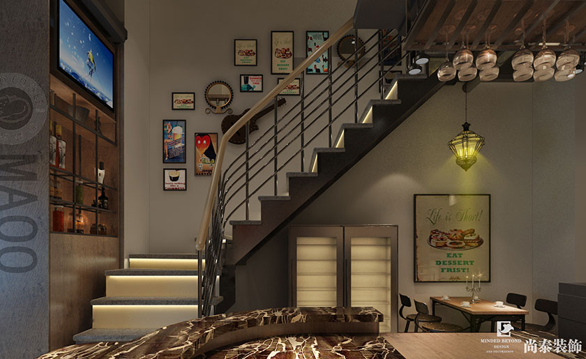 180平米工業(yè)風(fēng)咖啡店設(shè)計(jì) | 貓窩咖啡