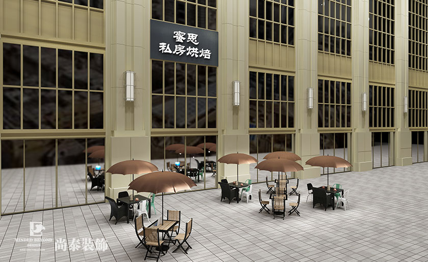 90㎡茶飲糕點店裝修設計 | 蜜思私房烘培