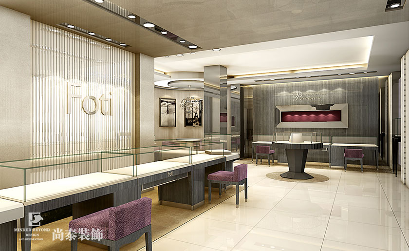高端質感珠寶店裝修設計 | Foti珠寶