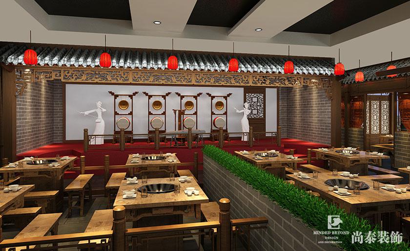550㎡火鍋店裝修設計效果圖 | 味蜀吾