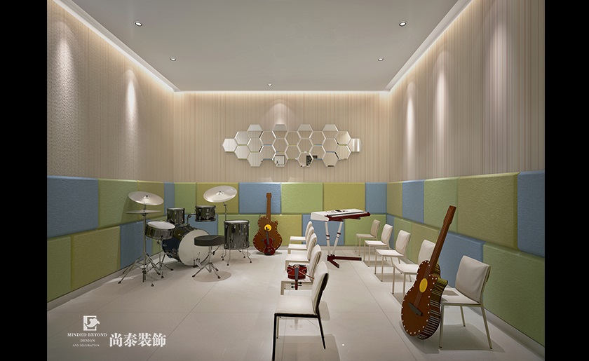 145㎡簡約優雅琴行裝修設計 | 光輝琴行