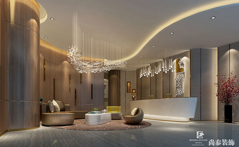 現代簡約會所裝修效果圖-舒之暢