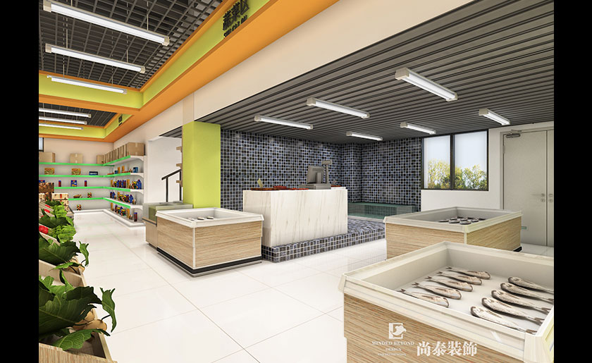 250平米深圳生活超市裝修設計 | 農鮮樂