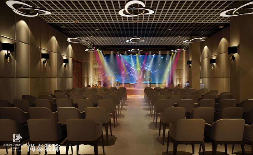 現代簡約琴行裝修效果圖 | 光輝琴行