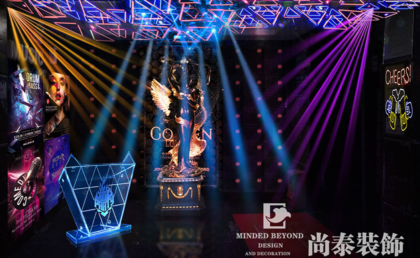 400㎡工業風酒吧裝修效果圖 | 雙子星酒吧