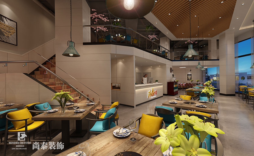 410㎡工業風格火鍋店裝修 | 沸騰火鍋