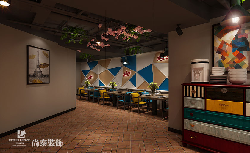 410㎡工業風格火鍋店裝修 | 沸騰火鍋