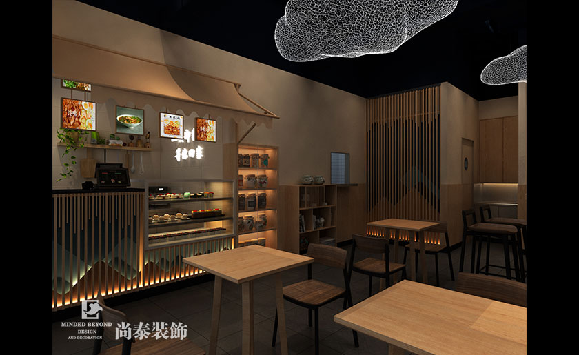 80平米中式過橋米線餐廳設計 | 東街九號