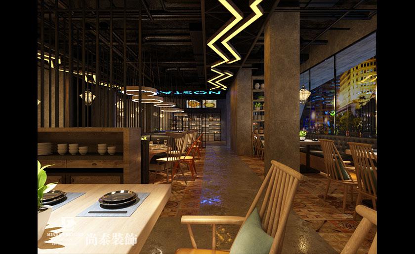 530平米工業風特色餐廳裝飾設計 | 土鄉情