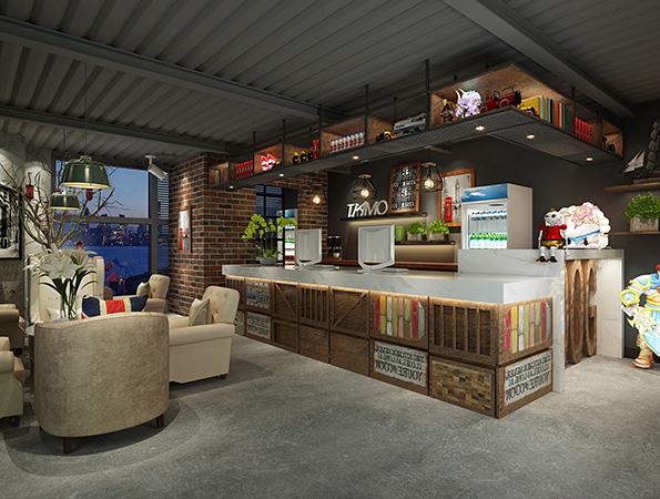 730㎡工業風休閑網咖裝修設計 | 萬科大廈網咖