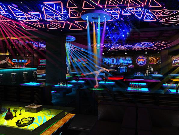 400㎡工業風酒吧裝修效果圖 | 雙子星酒吧