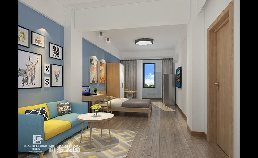 1400平米公寓裝修設計效果圖 | 新湖村公寓