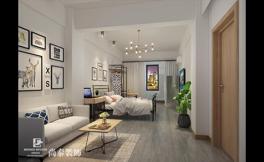 1400平米公寓裝修設計效果圖 | 新湖村公寓
