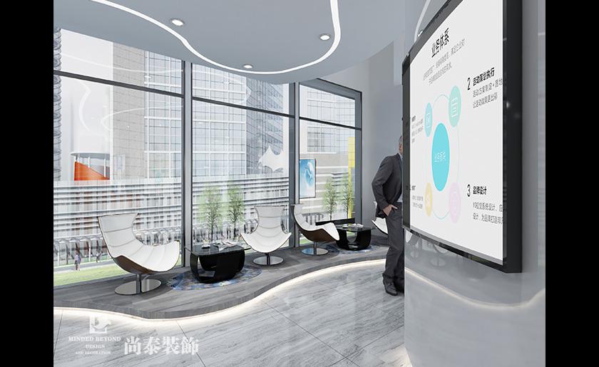 120平米現(xiàn)代簡約廣告展廳裝修設計 | 廣告牛