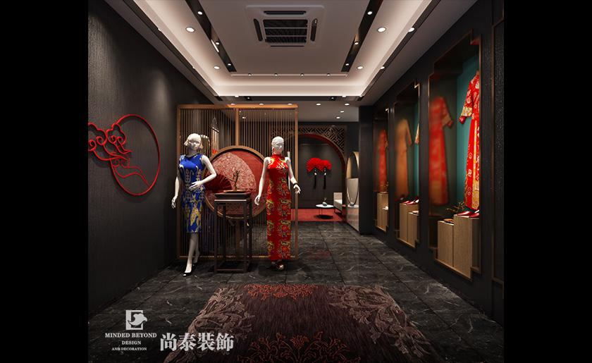 30平米中式婚嫁服裝店裝修設(shè)計 | 黛雪嫁妝