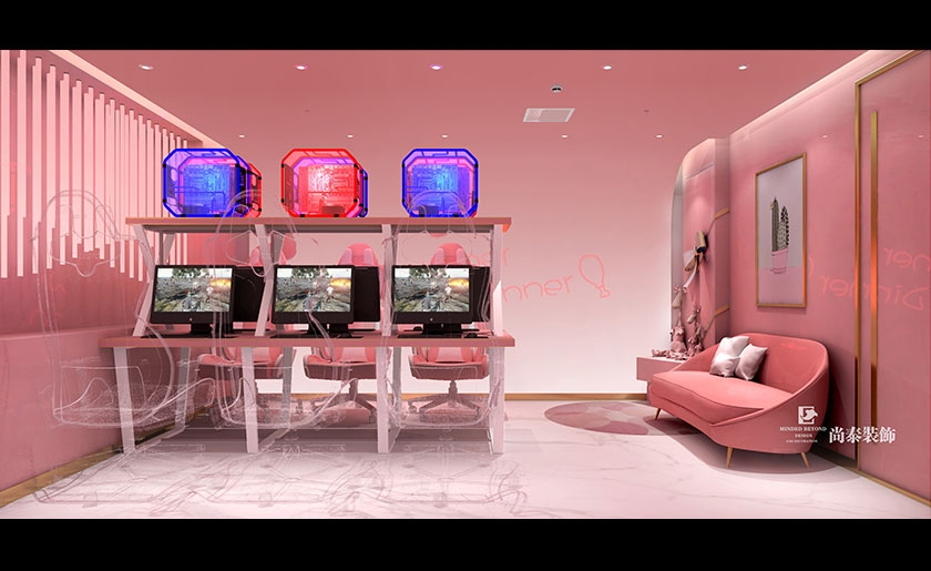 網咖裝修效果圖