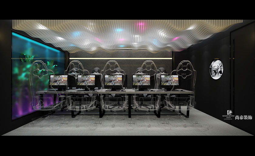 網咖裝修效果圖