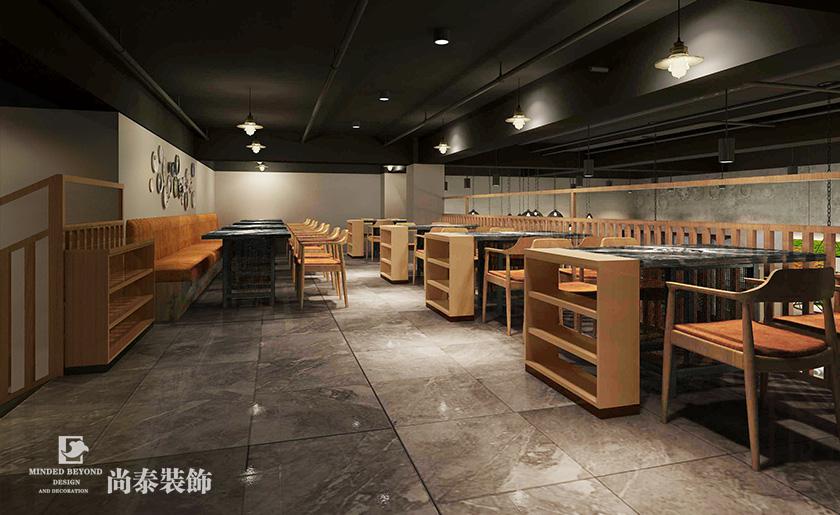 火鍋店裝修設計效果圖