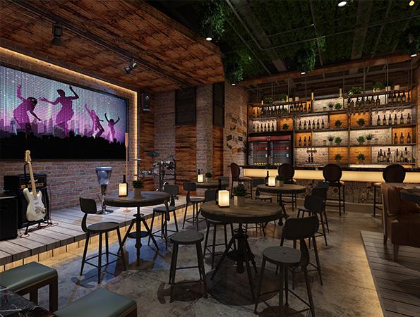 70平米復古風清吧裝修設計 | Space清吧