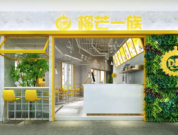 70平米極簡風奶茶店設計 | 榴芒一族